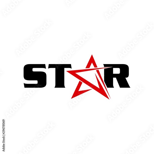 Free Download star typography logo design vector. - GFXLoad