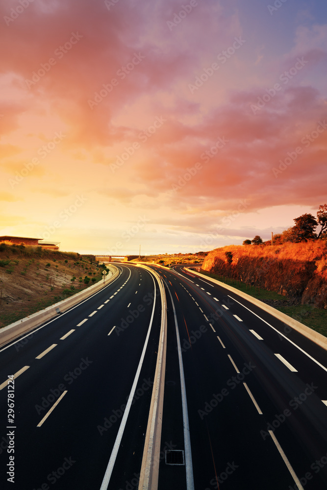 Naklejka premium Route des Tamarins, La Réunion.