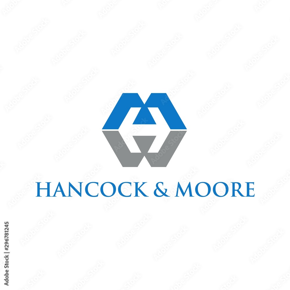 Letter initial HM MH Logo design vector. Letter initial HM MH Logo design vector.