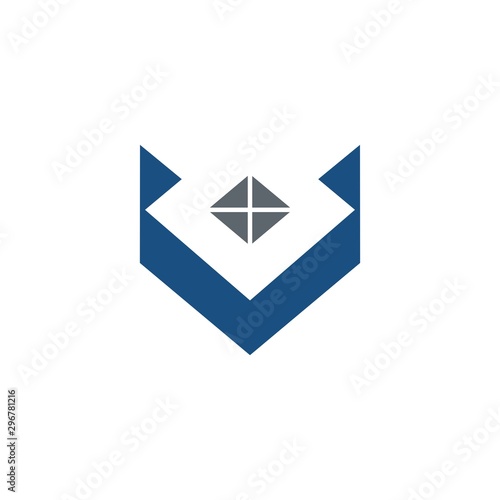 Free Download Letter initial V Logo design vector, for Real Estate Company. - GFXLoad