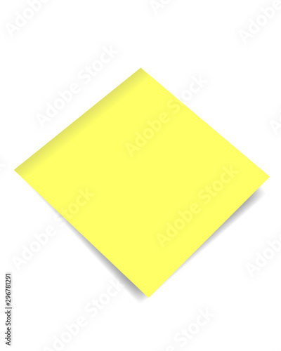 post it note isolated on white background