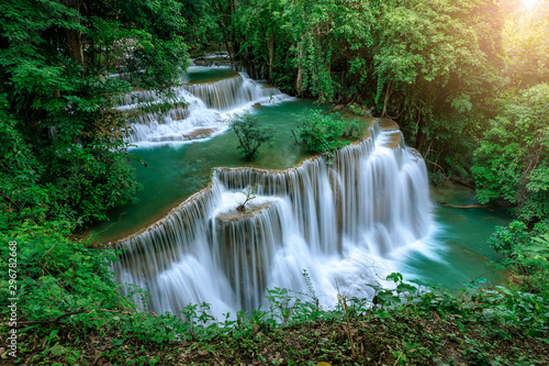 Huai Mae Khamin Waterfall level 4, Khuean Srinagarindra National Park, Kanchanaburi, Thailand
