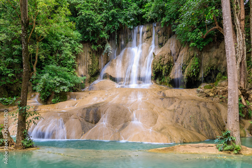 Fototapeta Naklejka Na Ścianę i Meble -  Sai Yok Noi Waterfall in National Park near Death Railway at Kanchanaburi, Thailand