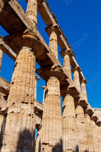 The greek Temple of Hera-II. Paestum, Italy