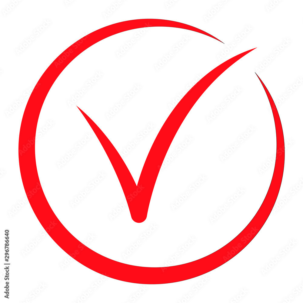 Red check mark icon in a box. Designed for web and software interfaces Red check mark icon in a box. Designed for web and software interfaces
