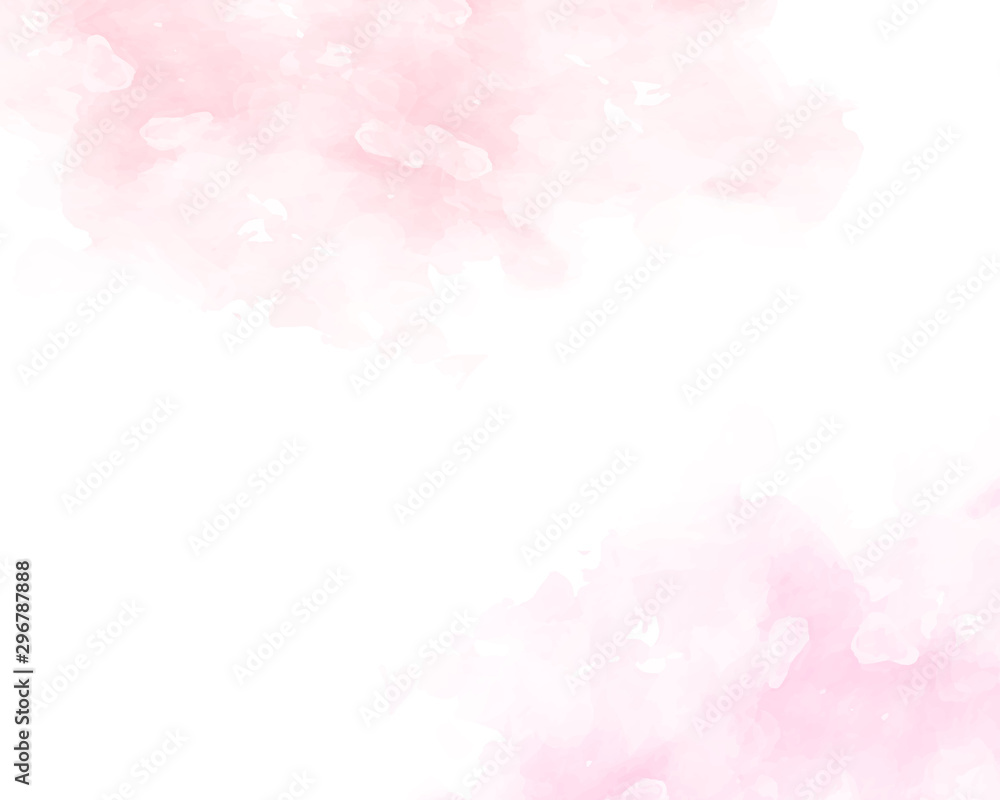 Pink watercolor abstract background. Watercolor pink background. Abstract pink texture.Vector illustration.