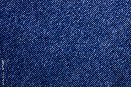 Blue jeans texture as background. Top view