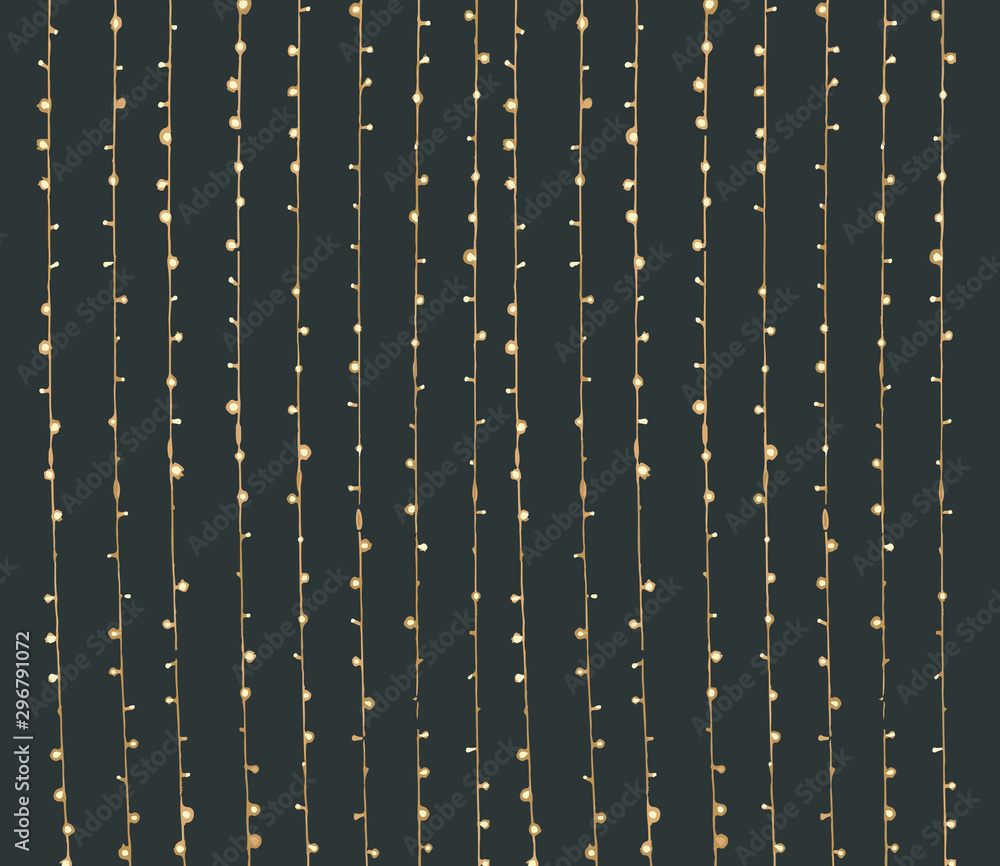 Naklejka premium Small light bulb background, bright yellow with straight lines on a black background - vector