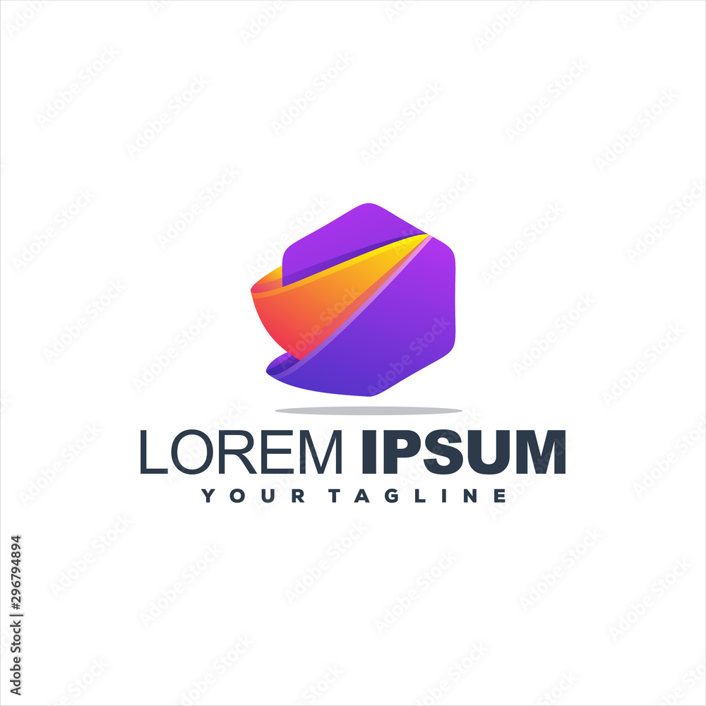 awesome gradient abstract logo design awesome gradient abstract logo design