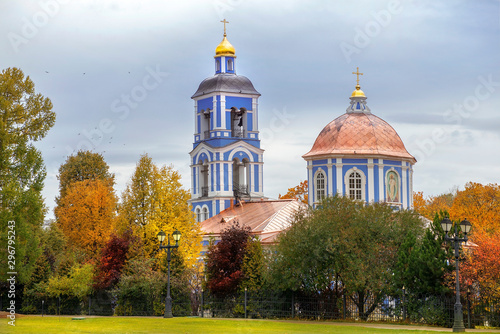 Church in Tsaritsyno park, Moscow, Russia