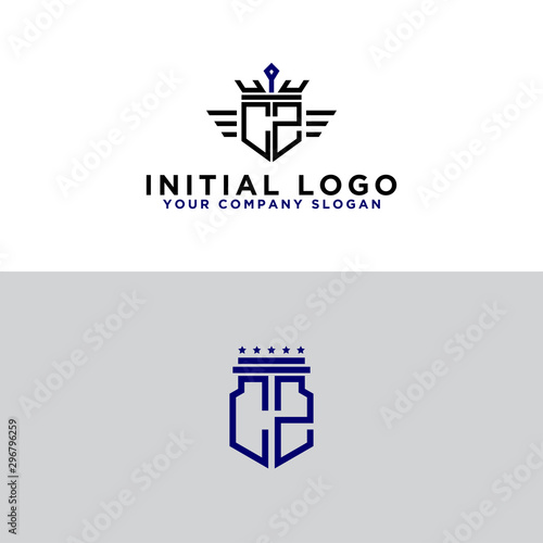 Inspiring logo design Set for companies from the initial letters CZ logo icon. -Vectors