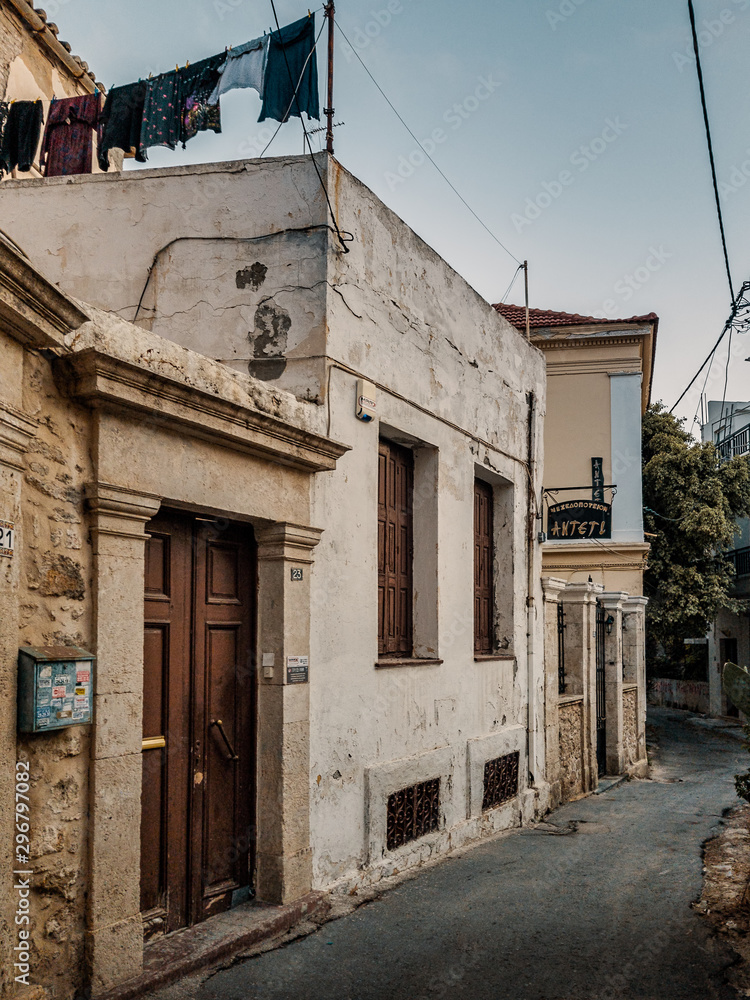 Old Houses in Heraklion, Crete Island