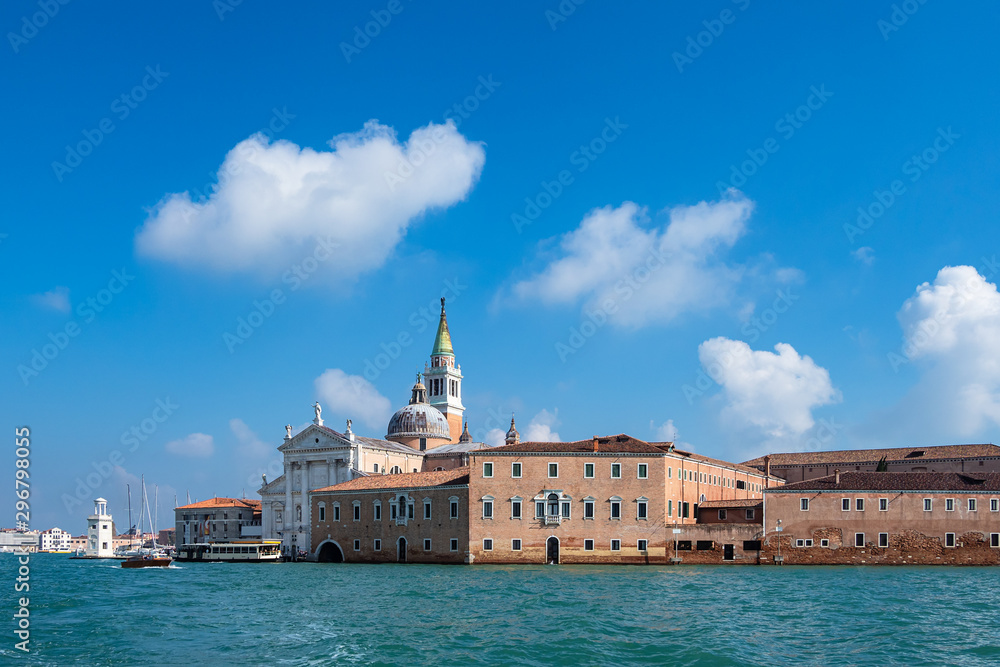 Blick auf die Insel San Giorgio Maggiore in Venedig, Italien