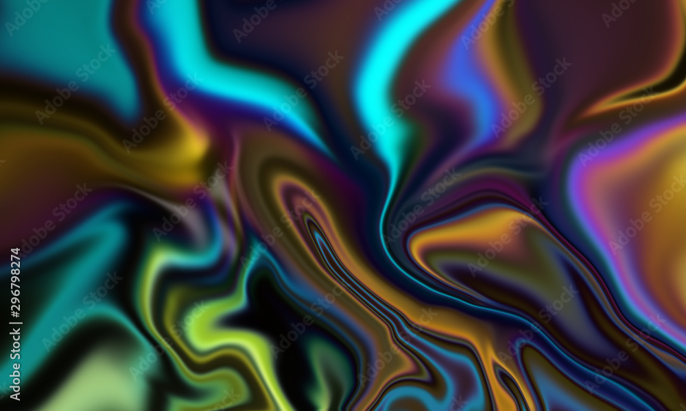 Obraz premium Dark abstract neon vibrant liquid background texture 