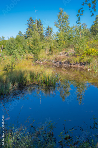 Beulotte Saint Laurent, France - 09 12 2019: Hike in the circuit of the thousand ponds photo