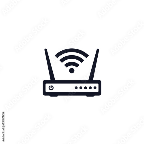 Router related signal icon isolated, wifi router