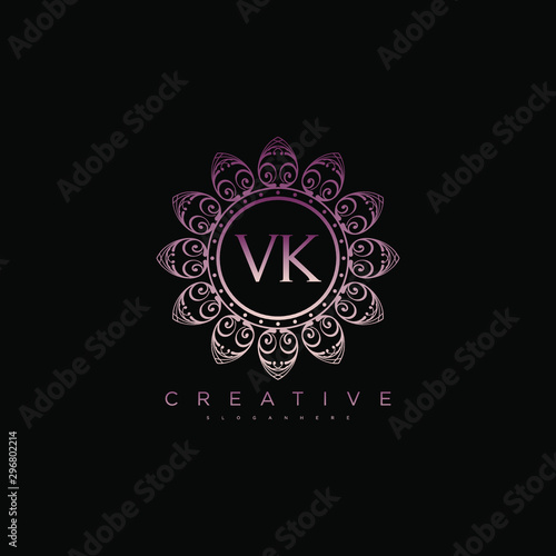 Vk Logo Design Vector Template: vetor stock (livre de direitos
