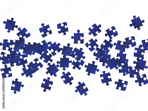 Business crux jigsaw puzzle dark blue parts 