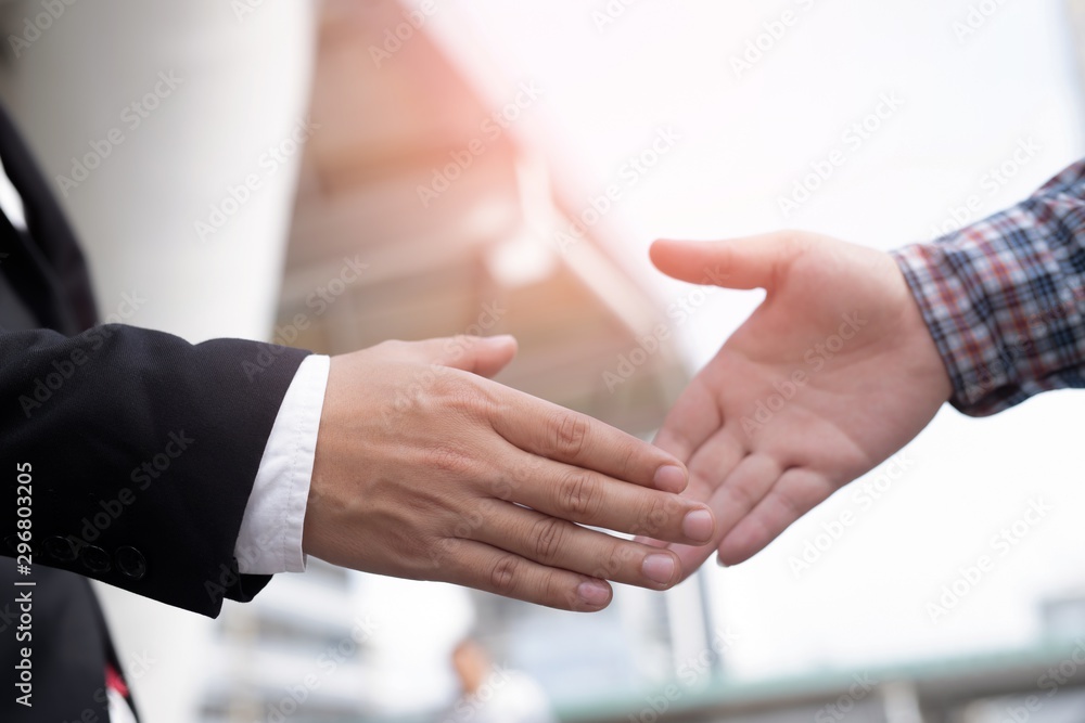 businessmen shaking hands