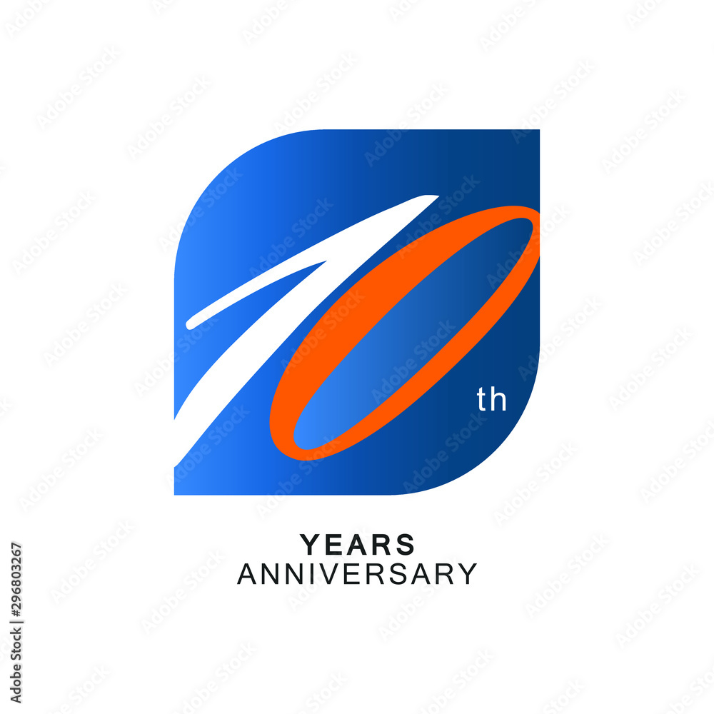 10 Year Anniversary Vector Template Design Illustration 10 Year Anniversary Vector Template Design Illustration