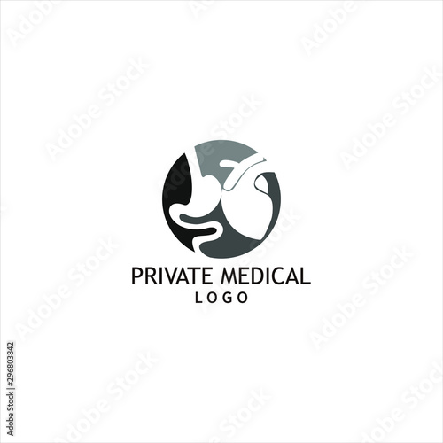 Private medical clinic and medical center  logo design  