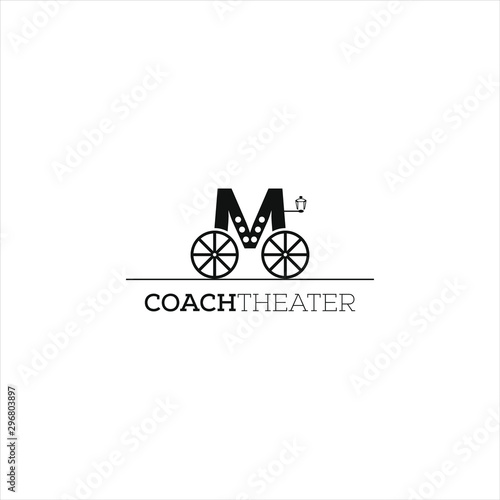 Coach house theater , dance, singing , drama  logo design inspiration 