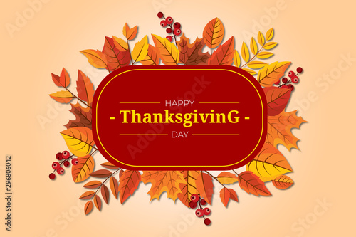 Happy Thanksgiving Vector Illustration 
