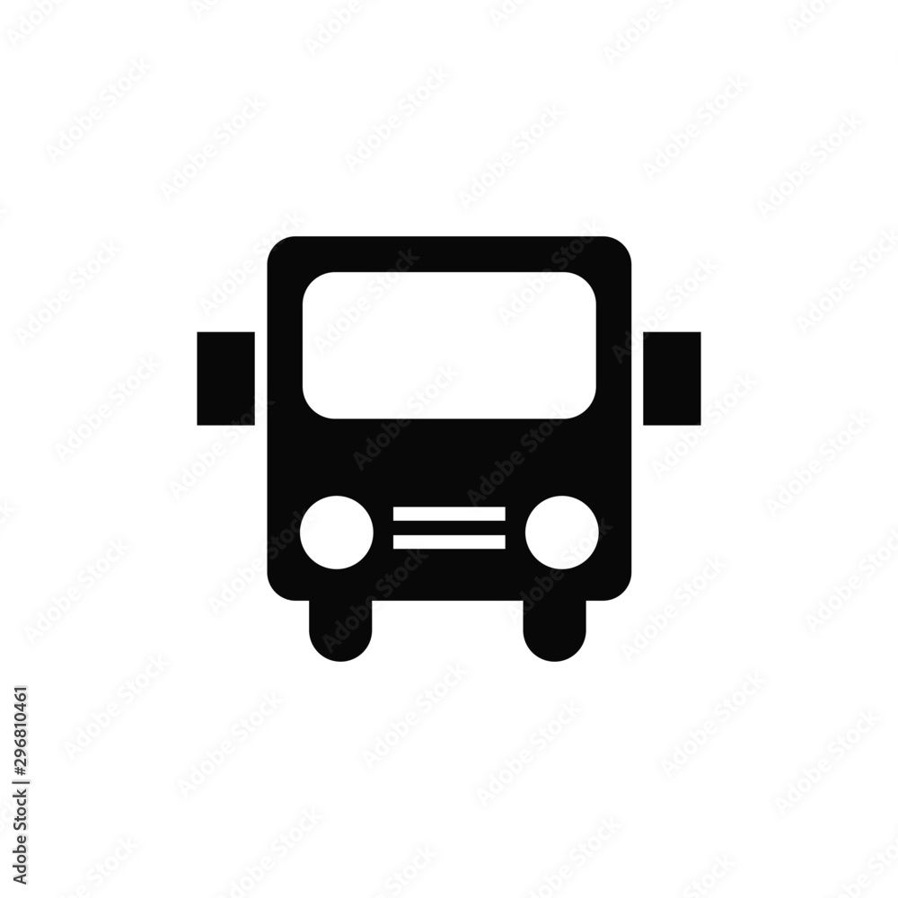 bus icon isolated on white background. illustration vector. bus icon isolated on white background. illustration vector.