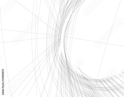 Concept 3d architecture building, vector illustration