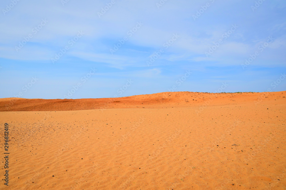 Sandy dunes in the Black Lands desert