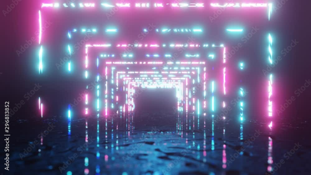 VJ Loop plan with neon light rectangles Abstract fluorescent background Neon background Neon light rectangles. Abstract UV contour 4K background VJ Loop plan with neon light rectangles Abstract fluorescent background Neon background Neon light rectangles. Abstract UV contour 4K background