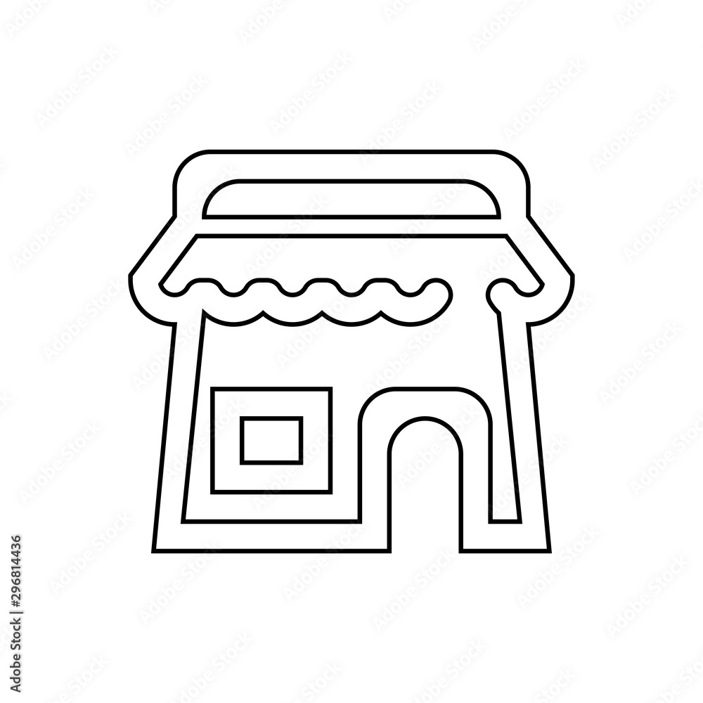 Store icon. Shopping button. Sale build symbol Store icon. Shopping button. Sale build symbol