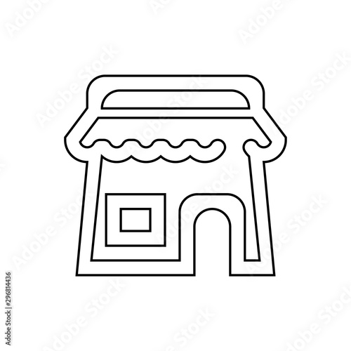 Store icon. Shopping button. Sale build symbol