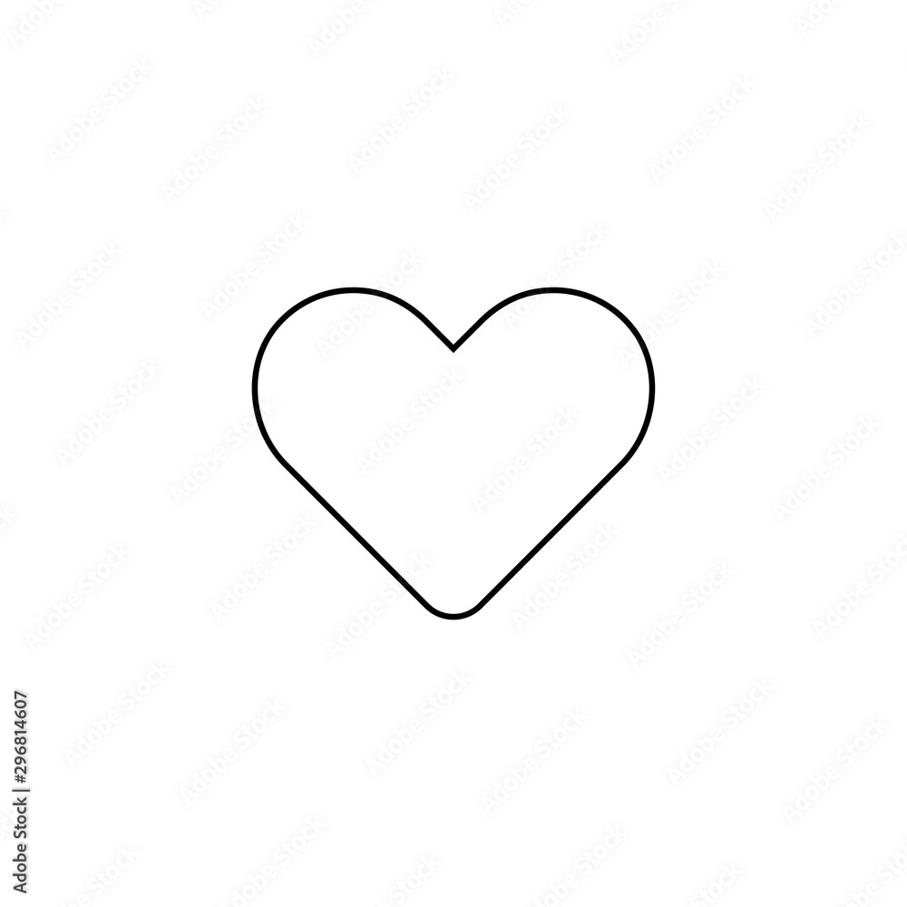 Heart icon. Valentine holiday symbol Heart icon. Valentine holiday symbol