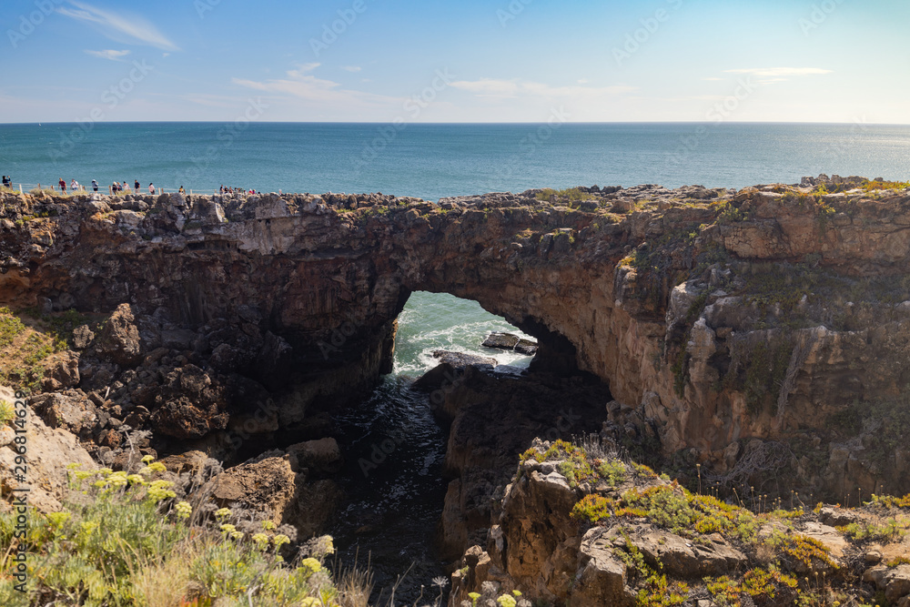 The Mouth of Hell of Cascais in Portugal.