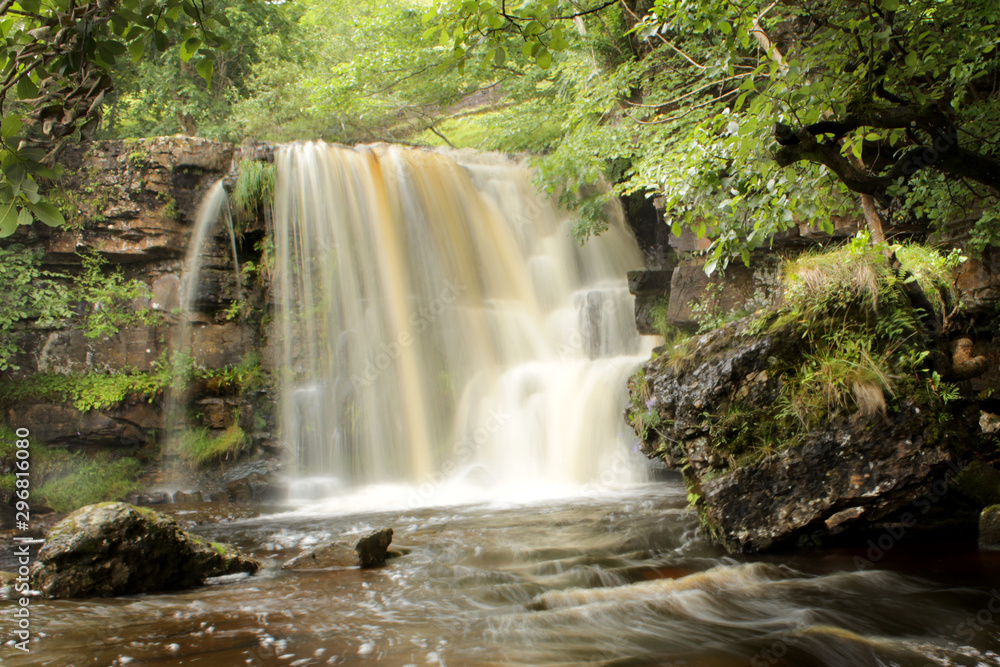 waterfall in forest keld yorkshire dales waterfall in forest keld yorkshire dales