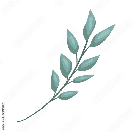 Εκτύπωση καμβά branch with leafs decorative icon