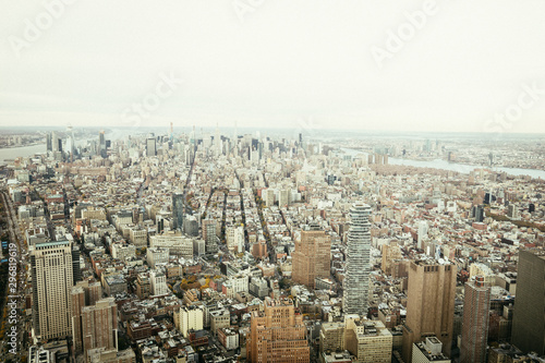 aerial view of new york city