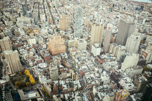 aerial view of New york city photo