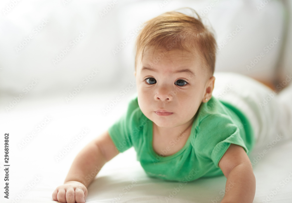 Worried baby girl Worried baby girl