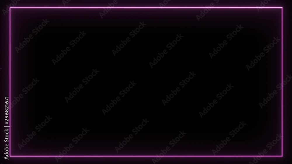 Computer generated loop animation. Neon purple frame. Computer generated loop animation. Neon purple frame.