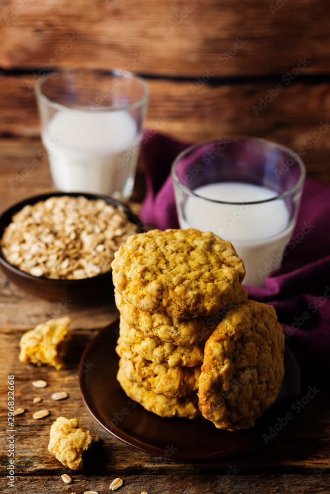 Pumpkin oatmeal cookies