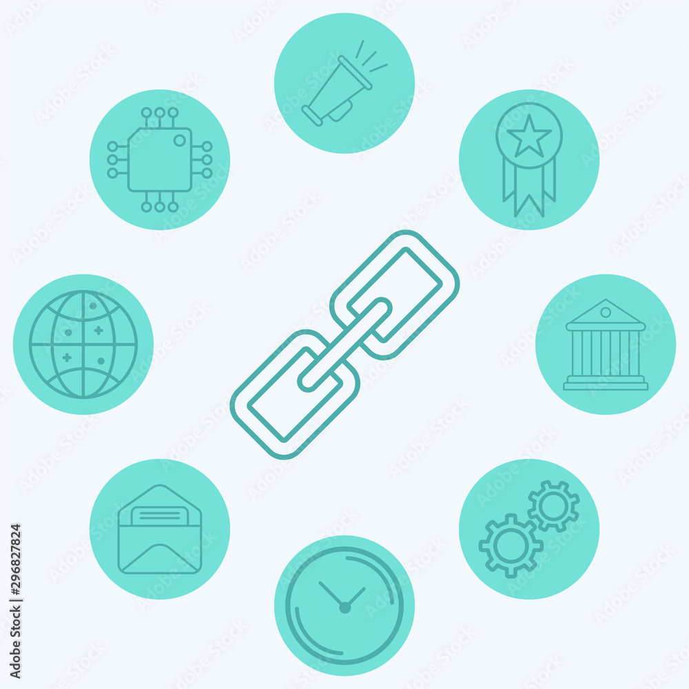 Link vector icon sign symbol Link vector icon sign symbol