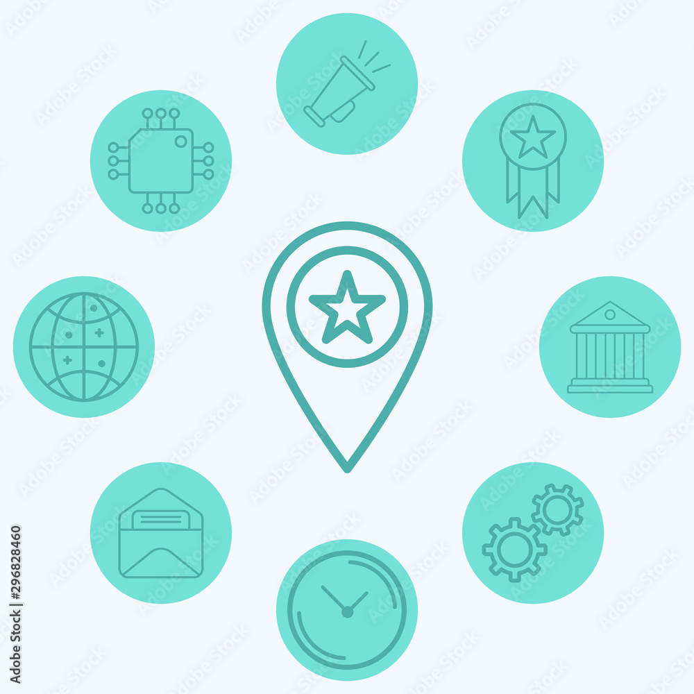 Location pin vector icon sign symbol Location pin vector icon sign symbol