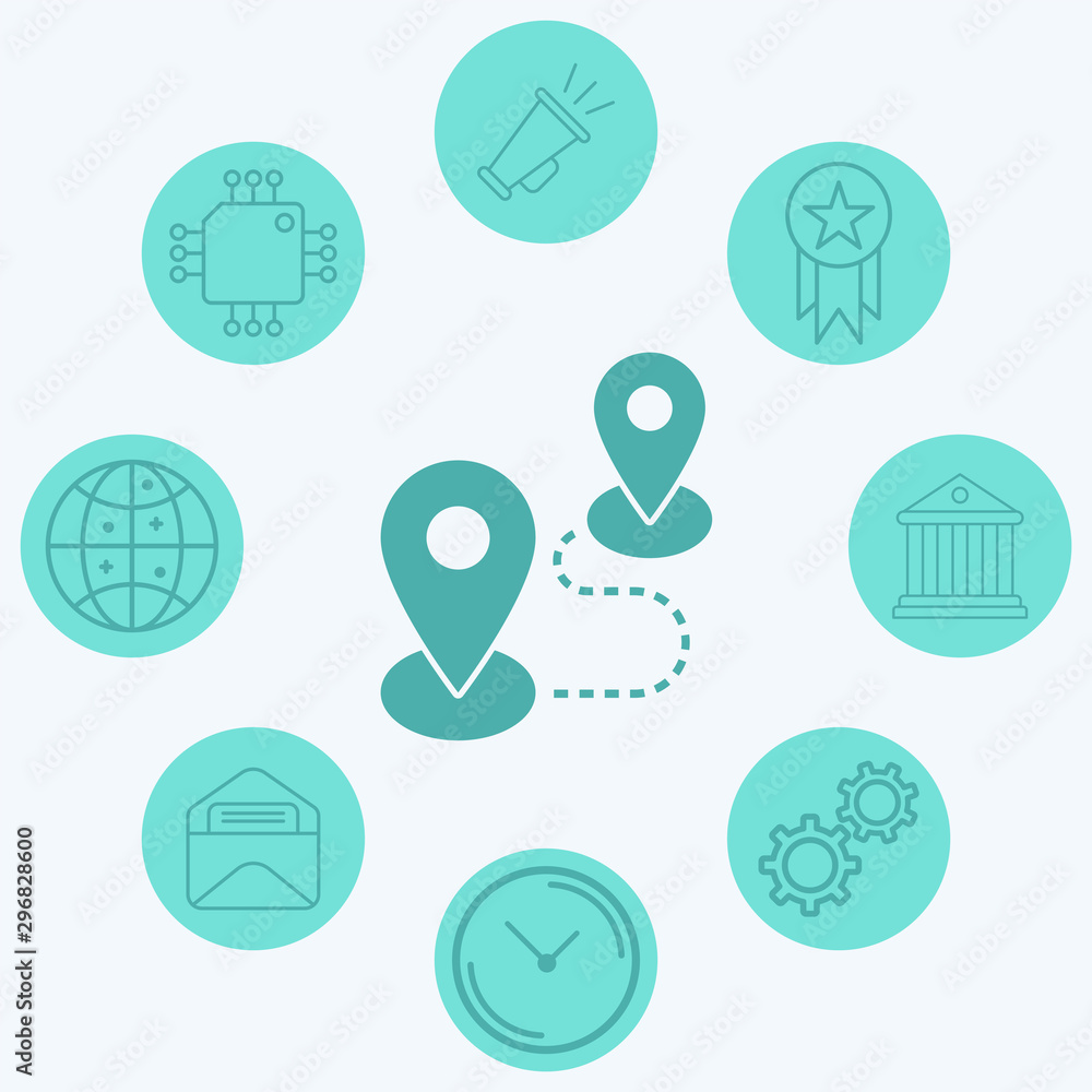 Location pin vector icon sign symbol Location pin vector icon sign symbol
