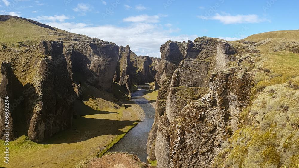 The Picturesque Fjadrargljufur Canyon in Iceland