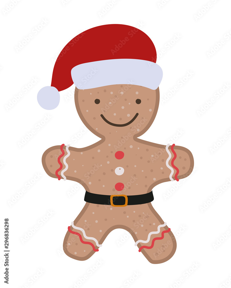 merry christmas card with sweet ginger cookie merry christmas card with sweet ginger cookie