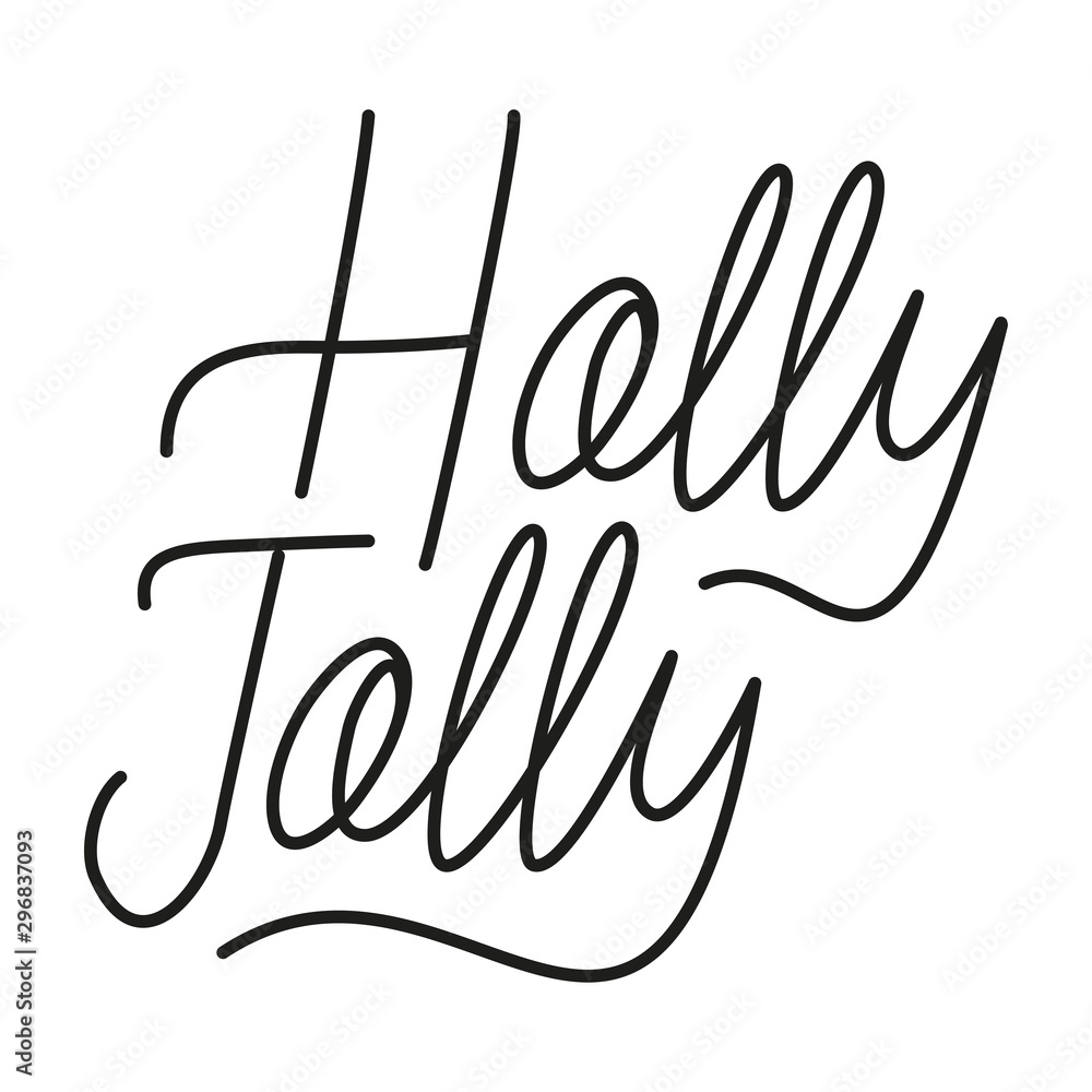 Obraz premium merry christmas calligraphy lettering icon