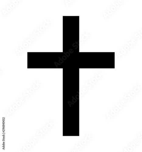 cross icon vector isolated on white flat