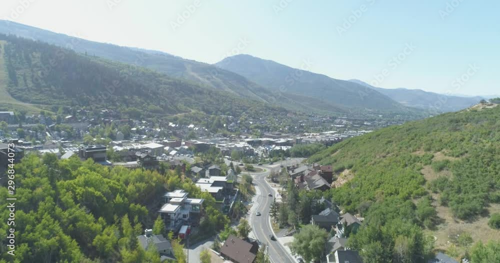 Park City Utah Ski Town (Aerial Drone View) Park City Utah Ski Town (Aerial Drone View)